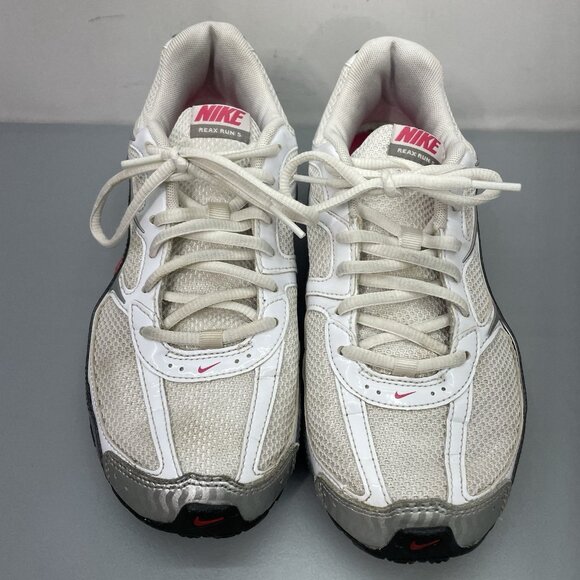 Nike Reax Run 5 Sneakers Shoes Running Training Athletic Silver White Womens 8 - Picture 5 of 14